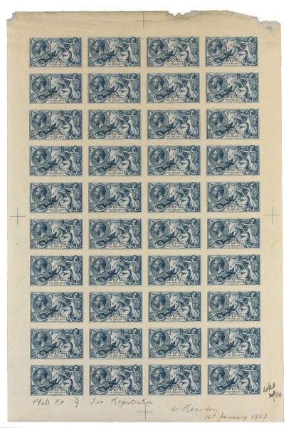 英皇乔治五世时期的海马系列无齿样票