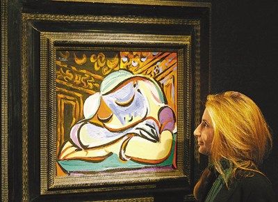 毕加索画作《入睡女孩》以1350万英镑成功拍卖