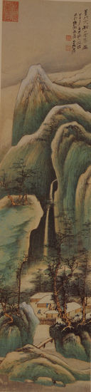 二十年前首次现身朵云轩的张大千作品 《溪山雪霁》