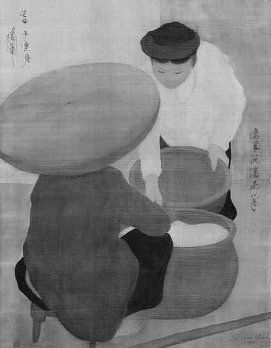阮潘正画作《米粮小贩》