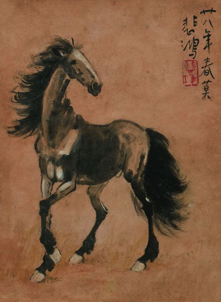 1957徐悲鸿（1895—1953）立马