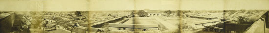 史上首张北京城全景图，摄于老北京城墙，1860年10月24日
