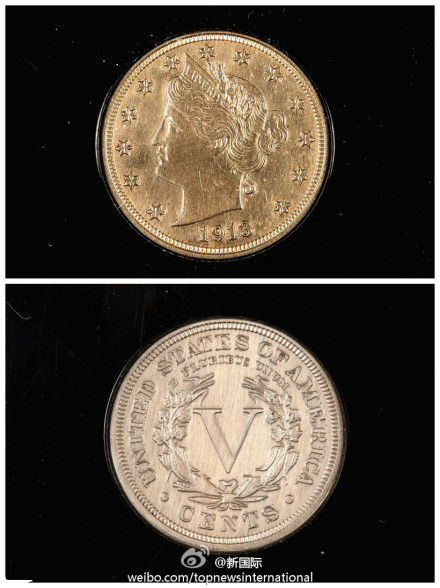 美国百年前铸造5美分拍卖317万美元
