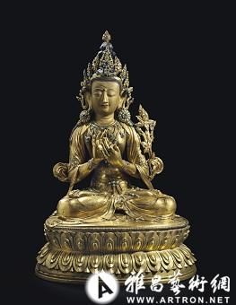 佳士得即将拍卖的弥勒菩萨铜像，估价30-50万美元