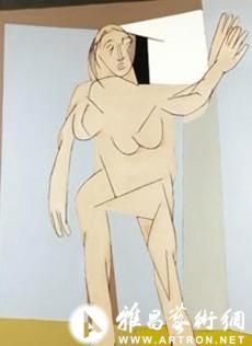 蘇富比即将拍卖的Tyeb Mehta作品《无题》，估价为80万至120万美元