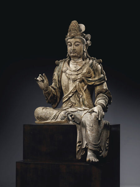 13世纪 木雕观音菩萨坐像 902.5万欧元 巴黎约佳士得