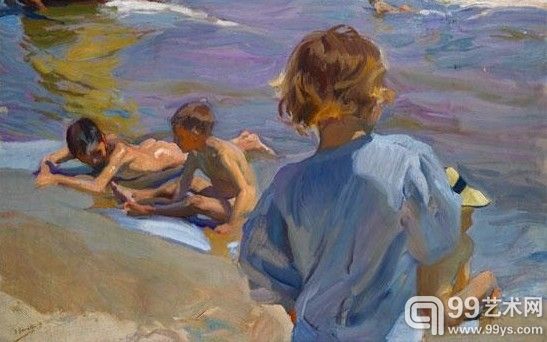 乔奎恩·索罗拉，《Niños en la playa》，1916.估价：180万-250万英镑