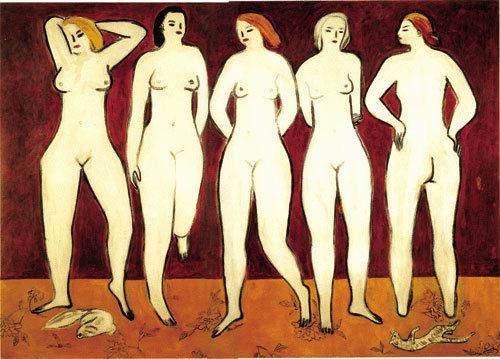 常玉《五裸女》 图片来源于网络 新浪收藏配图