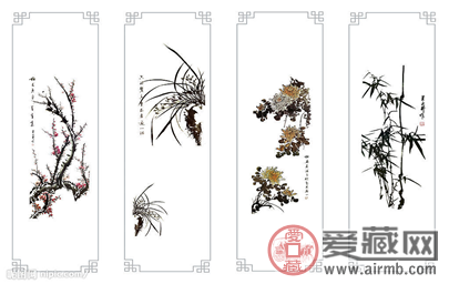 鉴赏国画四君子收藏价值