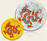 龙年金银纪念币发行量