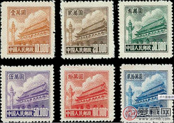 普5天安门邮票