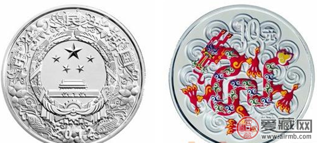 2012年龙年纪念银币图片与价格