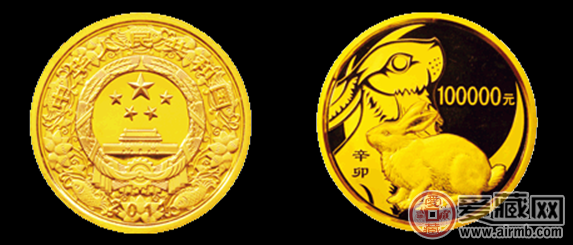 兔年纪念币图片及价格