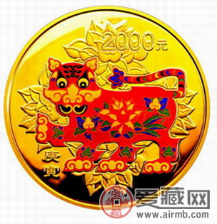 2009年5盎司彩金虎5盎司彩银币图片及价格