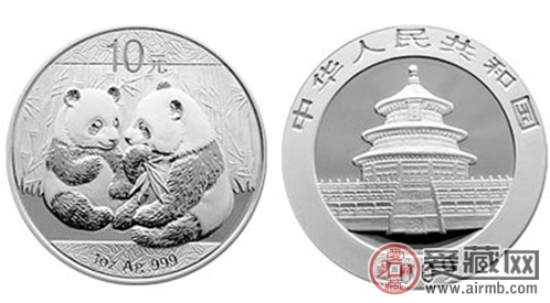 2009年1盎司熊猫银币图片和价格