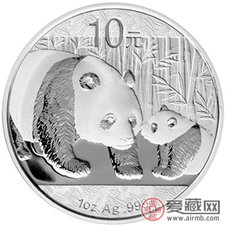 2011版熊猫金银纪念币1盎司银币图片价格