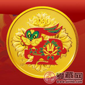 2010年5盎司彩金兔5盎司彩银币图片与价格