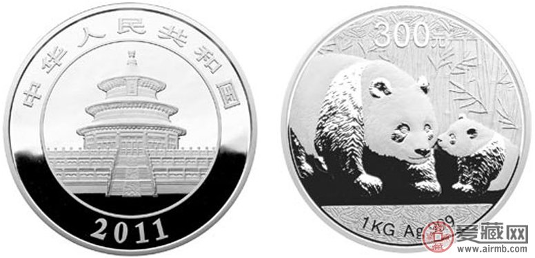 2011年熊猫1公斤金银纪念币价格图片