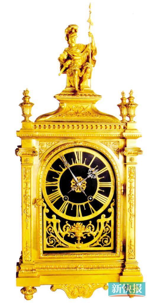 法国阿西娜座像铜鎏金座钟约1850至1880年制