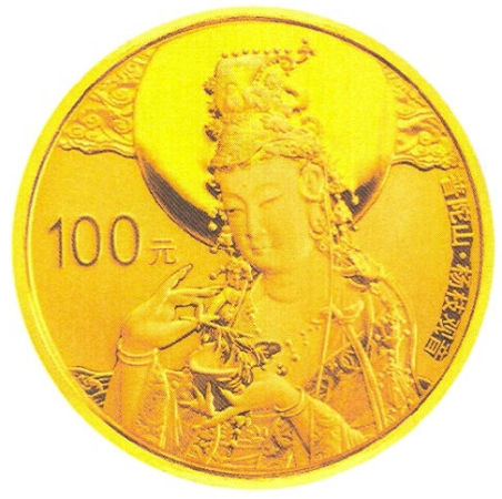 1公斤银质纪念币正面图案