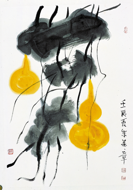 朱万章作品，目前以画葫芦为主。