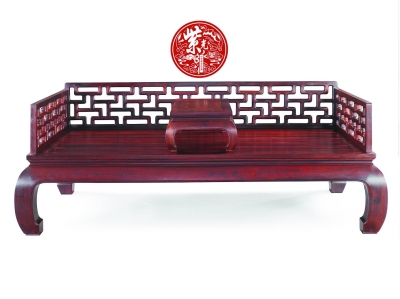 元亨利海南黄花梨曲尺罗汉床