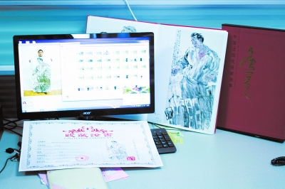 国文艺术馆四位一体即收藏证书、艺术家和作品合影、纸版作品集以及电子数据档案的保真系统。