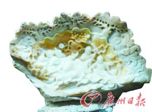 砗磲做的工艺品 。