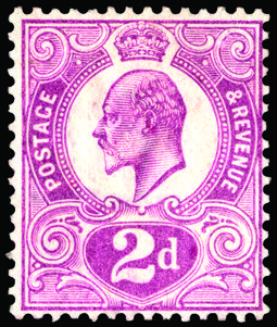 这些邮票的价值超过10万英镑。这种邮票是爱德华七世统治时期开印的，但其出版之日正是国王去世之时。邮票立即被收回，但是依然有极少数进入了市场。
