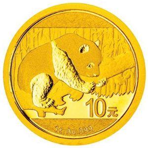 1克圆形普制金质纪念币背面图案