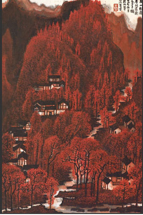 《万山红遍 层林尽染》李可染 1962年作