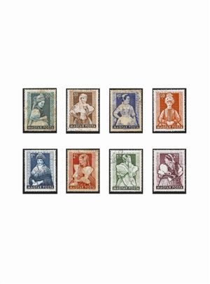 各地区妇女民族服装邮票