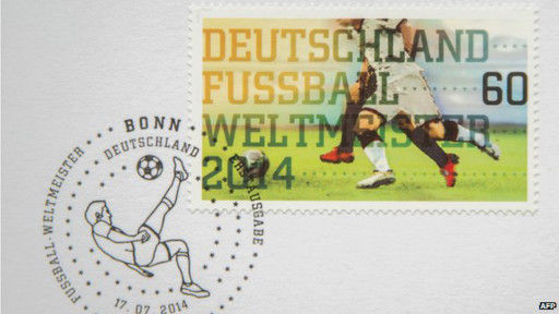 德国发行世界杯冠军纪念邮票