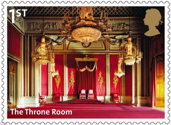 白金汉宫的王座室主要用来举行授权仪式和接待贵宾