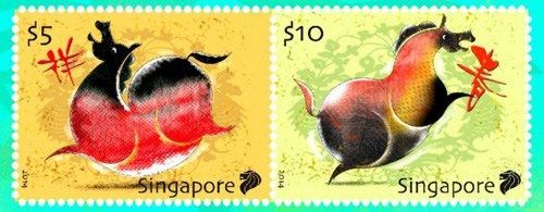 农历新年纪念邮票被狠批，骏马圆滚滚，一点都不骏，看起来反而比较像烧鸡。