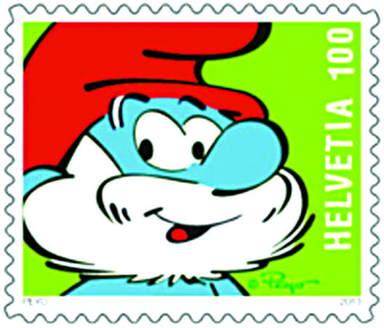 《蓝精灵》邮票 图2