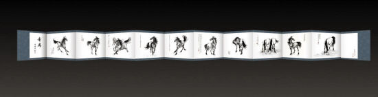 　《奔马》邮册（局部）