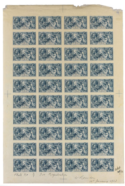 英皇乔治五世时期的海马系列无齿样票