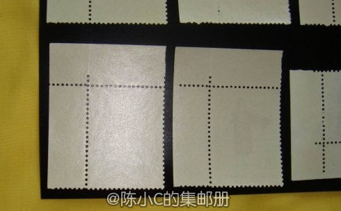 这套邮票的背贴已经去掉，痕迹比较轻