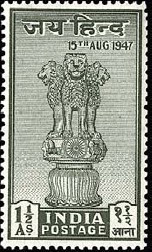印度印度国徽图案中的阿育王柱