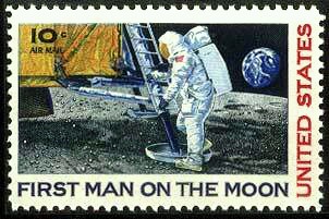 《人类首次登月》纪念邮票